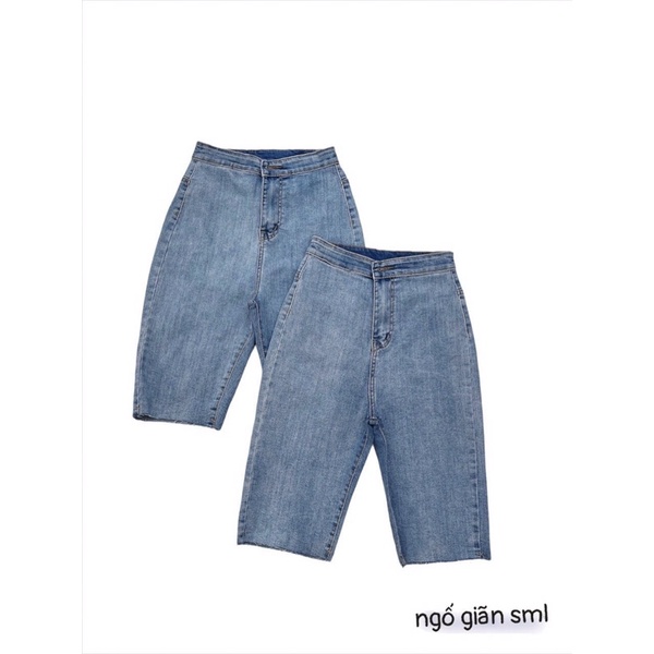 Quần ngố jean co giãn ôm dáng nhìu màu xinh LY alohashop91