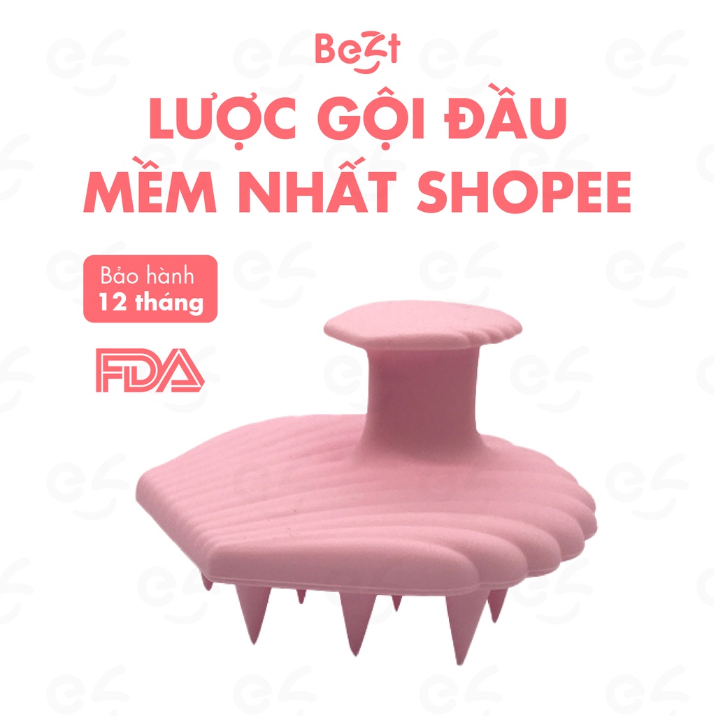 Lược gội đầu silicon mềm mại, lược massage hàng xuất Nhật gỡ tóc rối chải tóc dễ dàng Bezt Shop