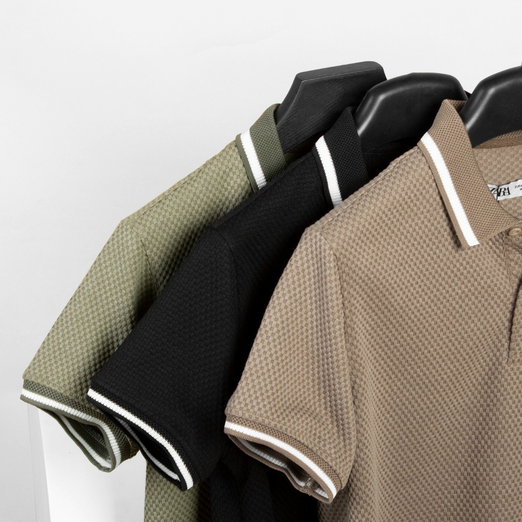 Áo Polo Nam Cổ Bẻ Vải Cotton Dệt Ô Cao Cấp, Áo  Nam Có Cổ Basic 3 Màu Hàng Xuất Khẩu Cao Cấp Thoáng Mát | BigBuy360 - bigbuy360.vn