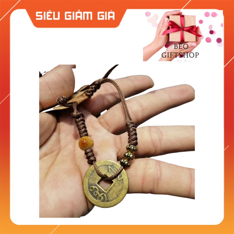 DÂY TAY ĐỒNG XU MAY MẮN. 1 XU VÀ 3 XU