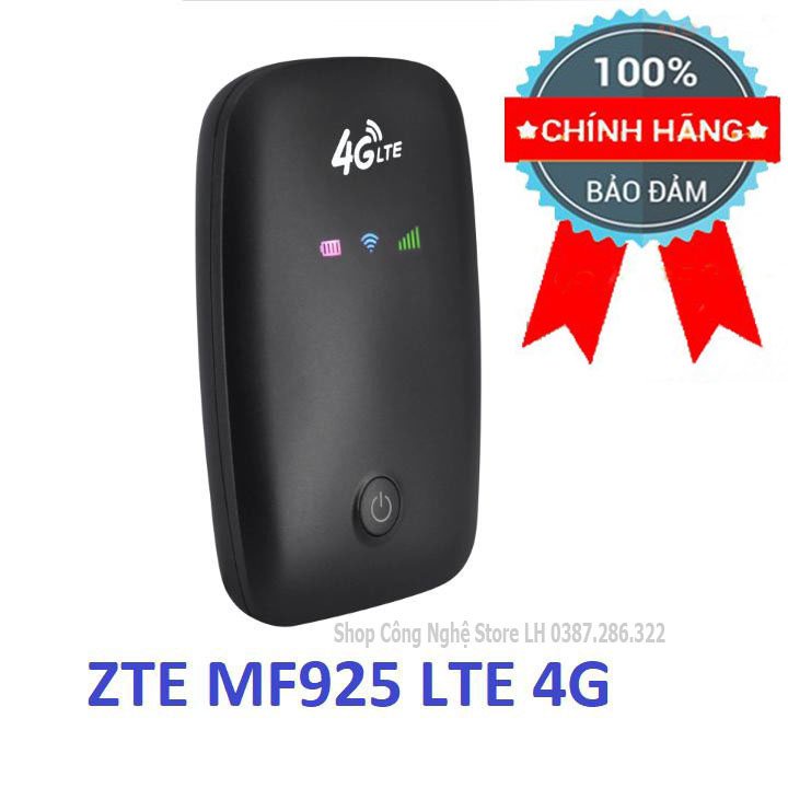 Bộ Phát Wifi ZTE MF925 phát wifi 4G LTE chạy bằng pin dùng sim đa mạng phát wifi xuyên tường