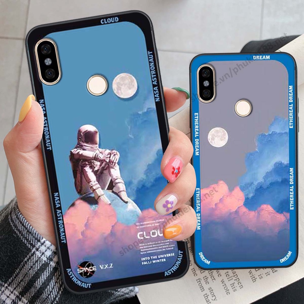 Ốp Xiaomi Mi A2 hình vũ trụ, mountain, cloud phong cách cá tính