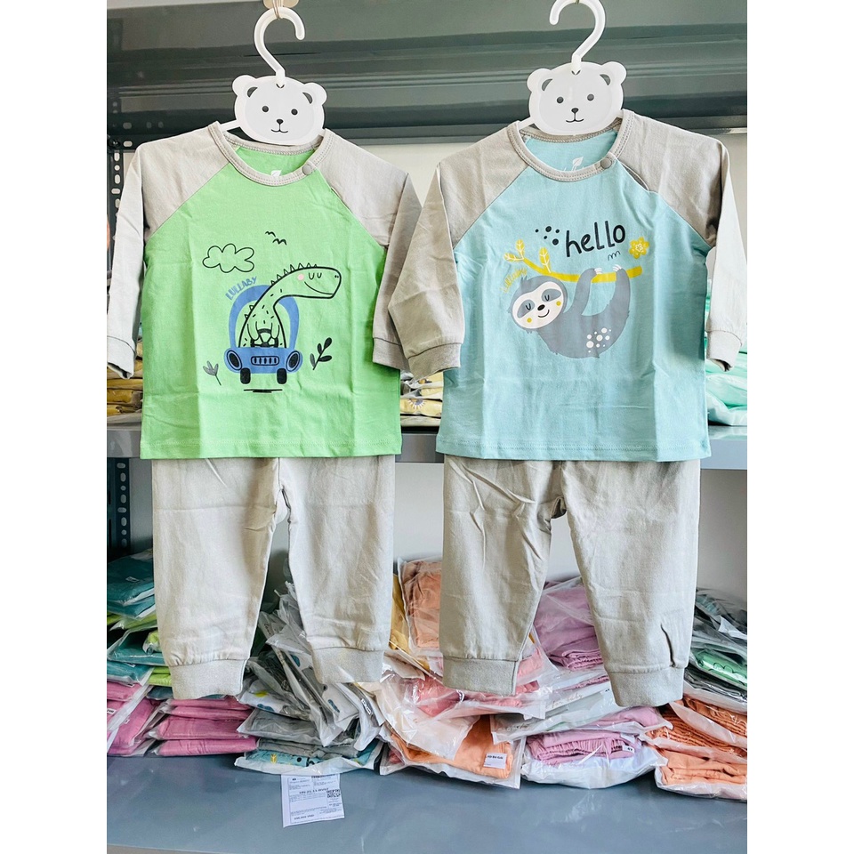 [FAFRINW05 giảm tối đa 30k đơn 150k]Bộ dài tay raglan in hình Lullaby cho bé NH693P