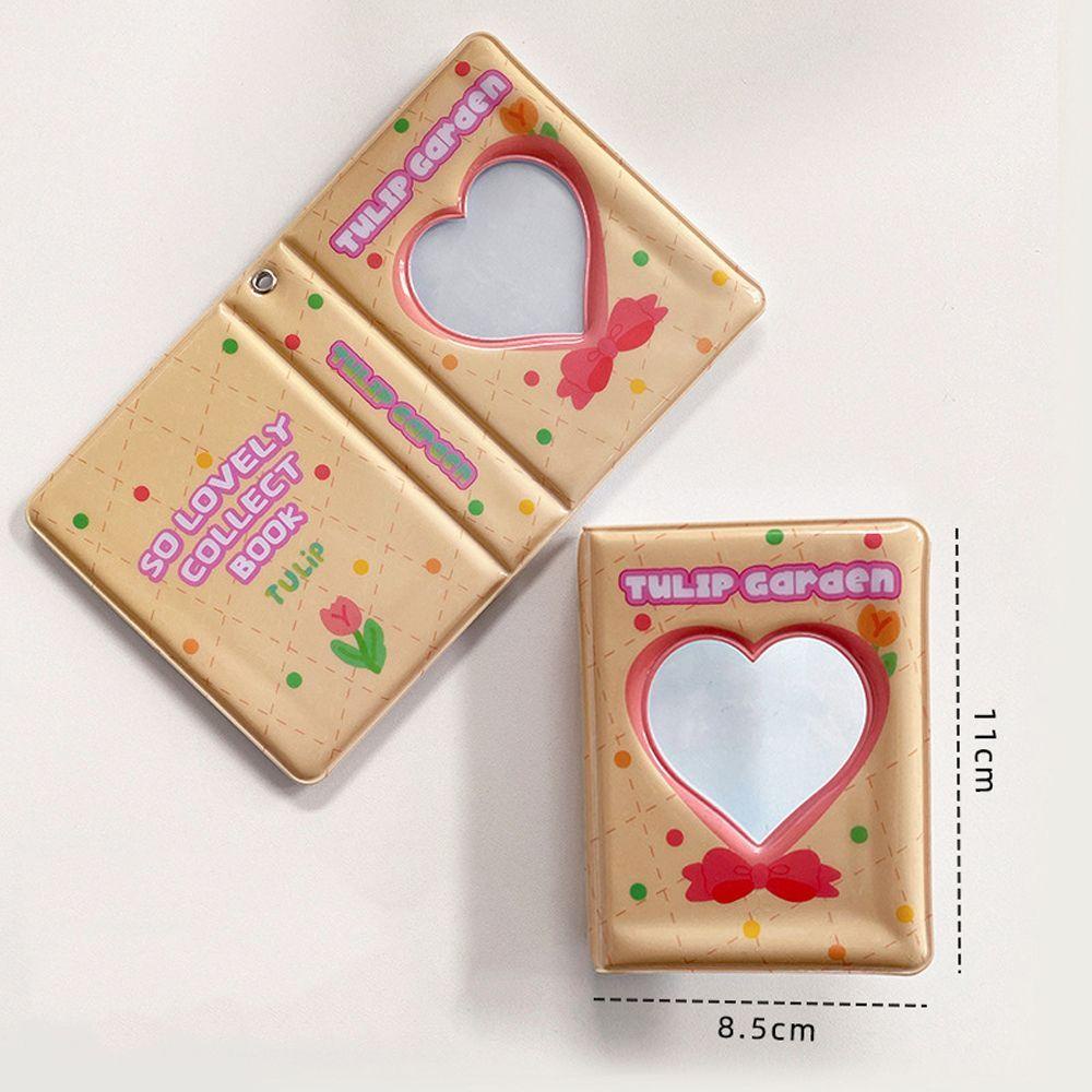 Album Đựng Thẻ Ảnh 40 Ngăn Mini DIY Họa Tiết Trái Tim