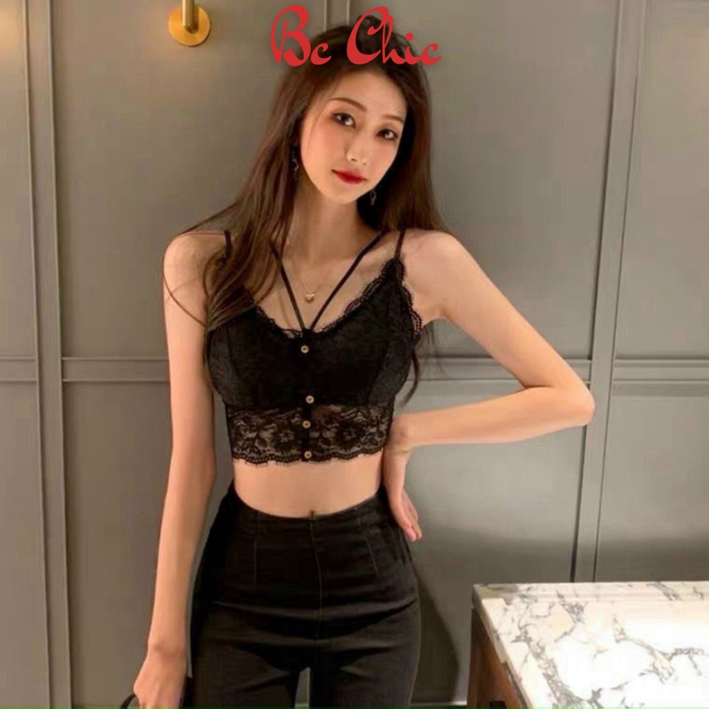 Áo Bra Nữ ren 4 khuy gợi cảm tôn vòng một sexy quyến rũ  BRA B0882 BC_CHIC LINGERIE