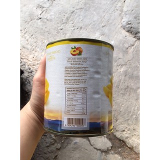Đào ngâm thái lon 820gam