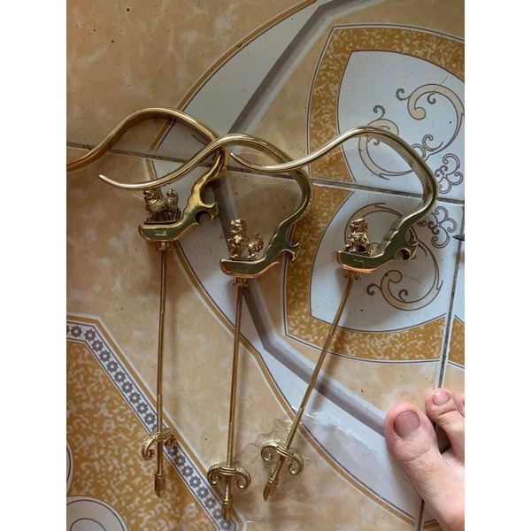 Móc đồng lồng chào mào hoạ mi chống xoay hình cao cấp