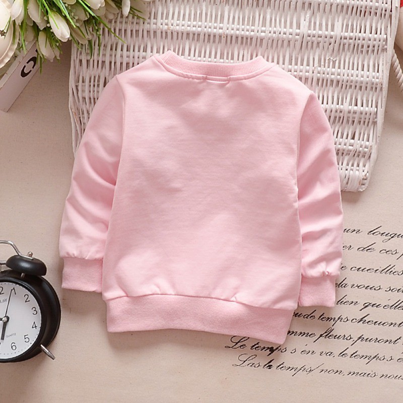 Áo dài tay cổ tròn cho bé trai và bé gái