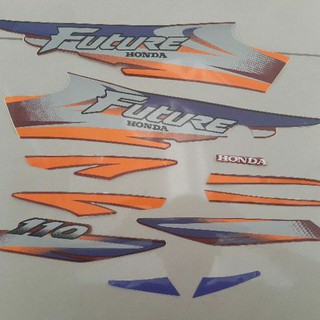 Bộ tem xe future 1 đời đầu màu vàng tím