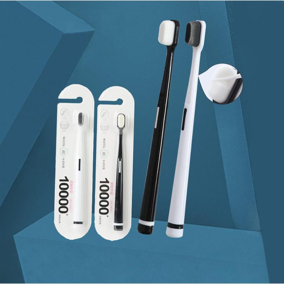 Bàn chải siêu mịn cao cấp YAKANG. đầu bằng, 10.000 sợi lông siêu mịn mềm mịn cho răng nhạy cảm, không đau nướu