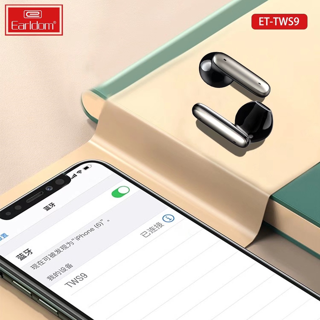 Tai nghe bluetooth true wireless không dây EARLDOM TWS9 âm thanh đỉnh cao thiết kế tinh tế sang trọng