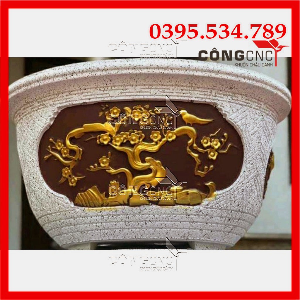 Khuôn Chậu Tròn ABS 40 không chân đôn