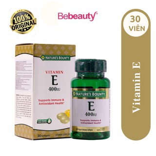 Thực Phẩm Bảo Vệ Sức Khỏe Bổ Sung Vitamin E Natures Bounty Vitamin E-400IU (30 viên/hộp)