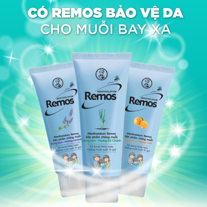 Kem Mentholatum Remos - Sản phẩm chống muỗi