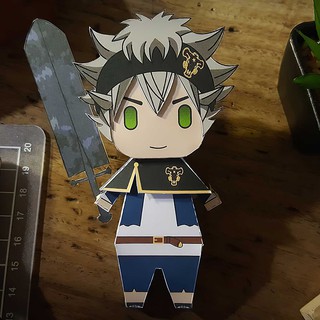 Mô hình giấy Anime Chibi Asta – Black Clover