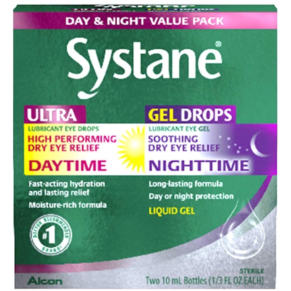 [DATE 10/2022] NHỎ MẮT SÝSTANE DAY &amp; NIGHT VALUE PACK 2 CHAI 10ML (0.68 FL OZ)