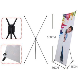 Chân standee chữ X 0.6x1.6m loại thường