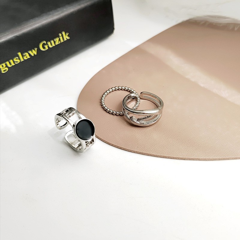 Set 3 nhẫn phong cách Hàn Quốc độc đáo thời trang cho nữ F333