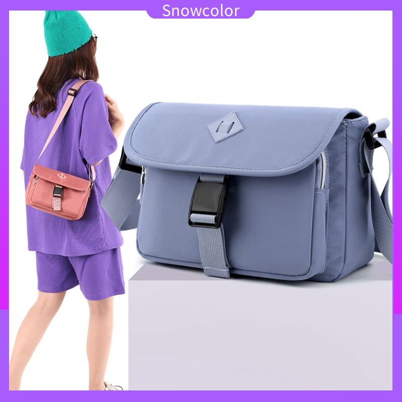 Túi Đeo Chéo Canvas Chống Thấm Nước Phong Cách Hàn Quốc Beg Tangan Wanita Murah Cantik