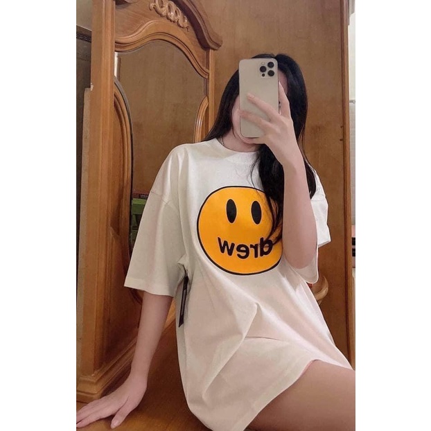 Áo thun Drew House Justin Bieber SS20 cao cấp, Áo Drew House Mascot, Tee Drew mặt cười unisex nam nữ mùa hè