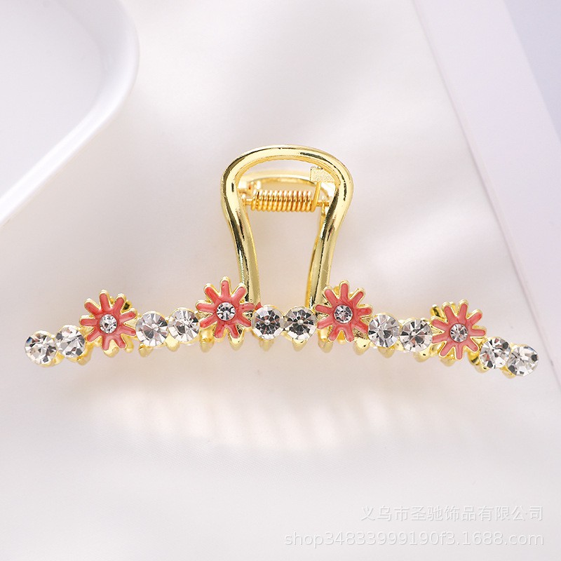 Kẹp tóc Hàn Quốc FREESHIP Giảm 1k Khi Nhập [GENZ123] Kẹp Tóc Kim Loại Đính Hoa Sang Trọng