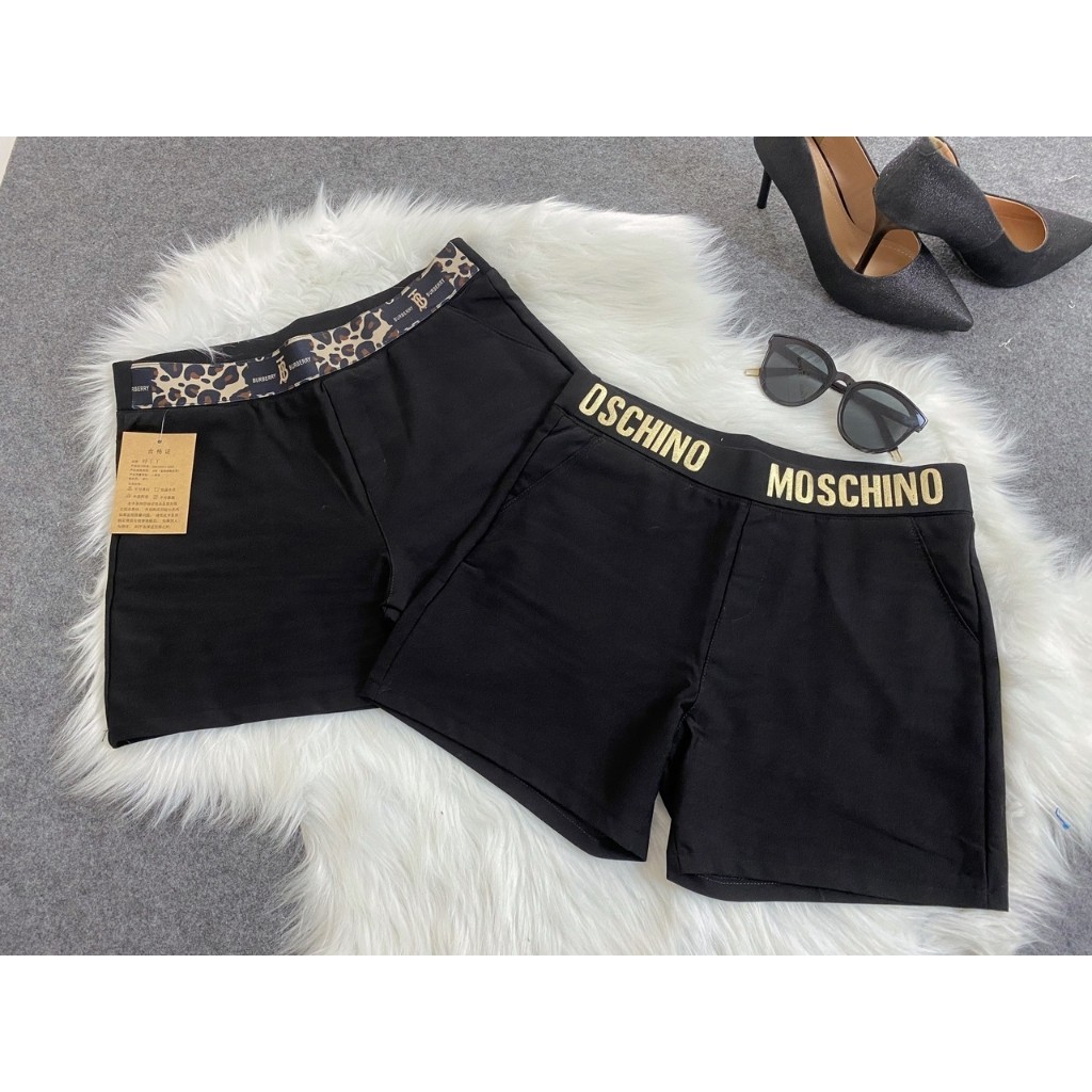 Quần Short Đùi Umi Hàn Cạp Phối Họa Tiết Có Túi