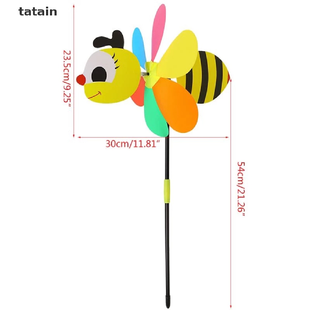 Chong chóng hình con ong 3D cỡ lớn dành cho trang trí vườn