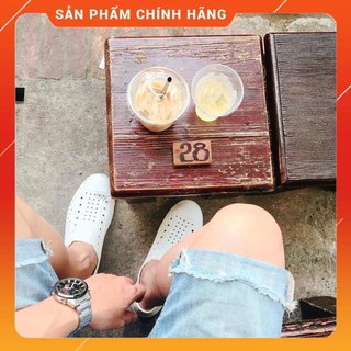 Giày nhựa Native full trắng