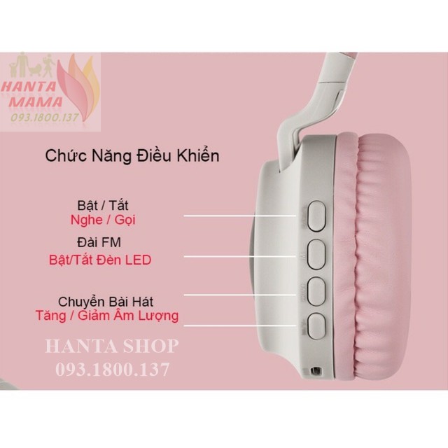 Free Ship 🎁🎁🎁Tai nghe tai mèo bluetooth Cat Ear BT028C - Tai phone không dây âm thanh sống động, thiết kế trẻ trung | BigBuy360 - bigbuy360.vn