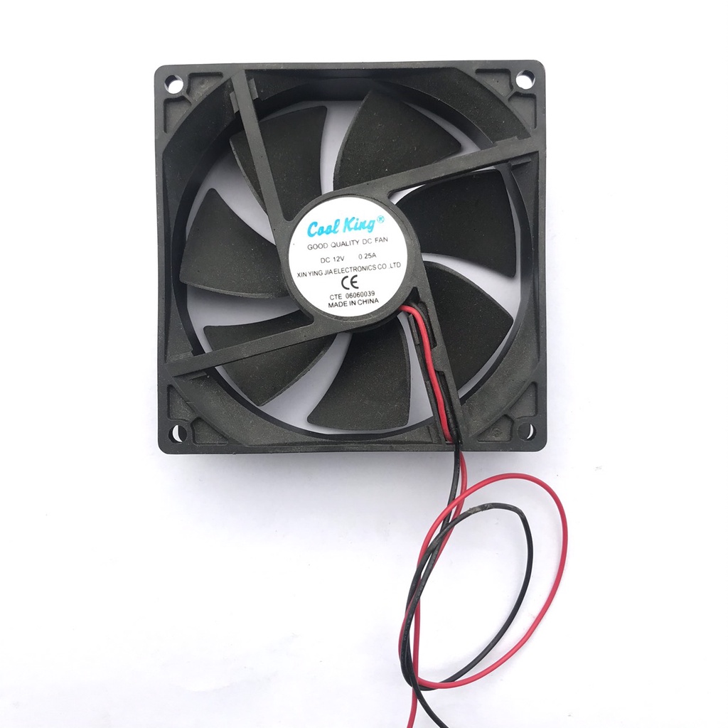 Quạt máy hàn - quạt thông gió bằng nhựa 12v kích thước 9x9 và 12x12
