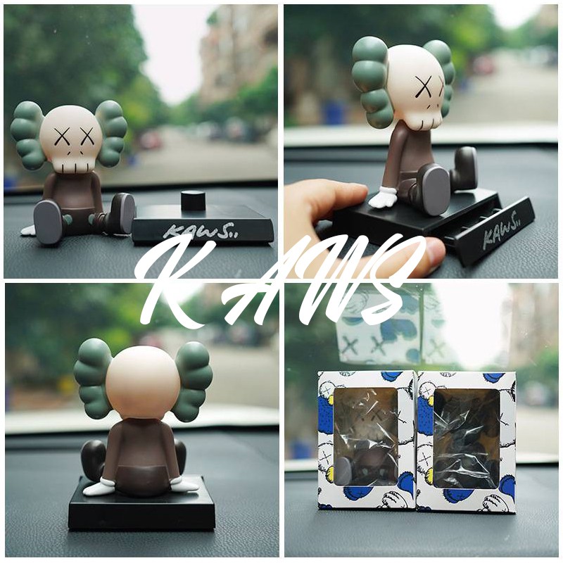 KAWS Lắc Lư Đầu Trang Trí Taplo Ô Tô, Phụ Kiện Trang Trí Ô Tô Thời Trang