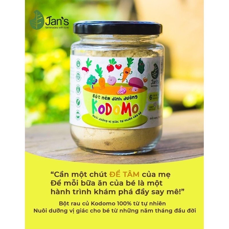 Bột Nêm Rau Củ Dinh Dưỡng KoDoMo Cho Bé Ăn Dặm 90gr