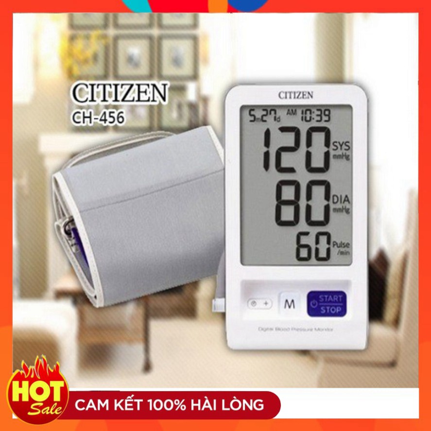 [Không Chuẩn Hoàn Tiền] MÁY ĐO HUYẾT ÁP BẮP TAY CITIZEN CH-456