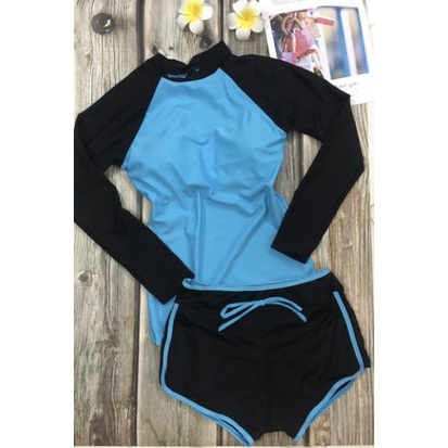 Áo bơi tay dài form dài new | BigBuy360 - bigbuy360.vn