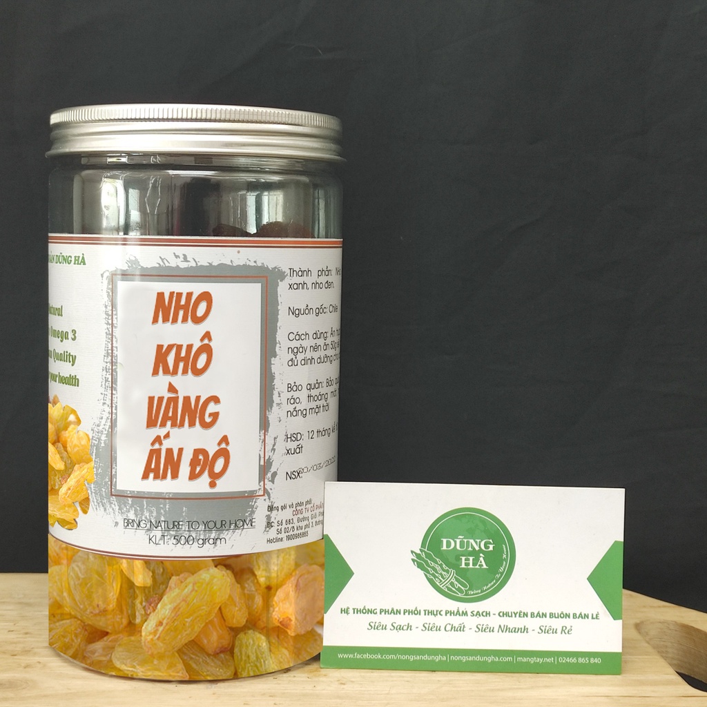 Nho vàng khô Ấn Độ thơm ngon LOẠI 1