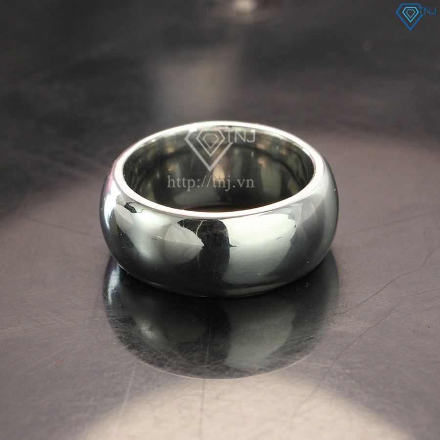 Nhẫn bạc nam tròn trơn cá tính mạnh mẽ NNA0106