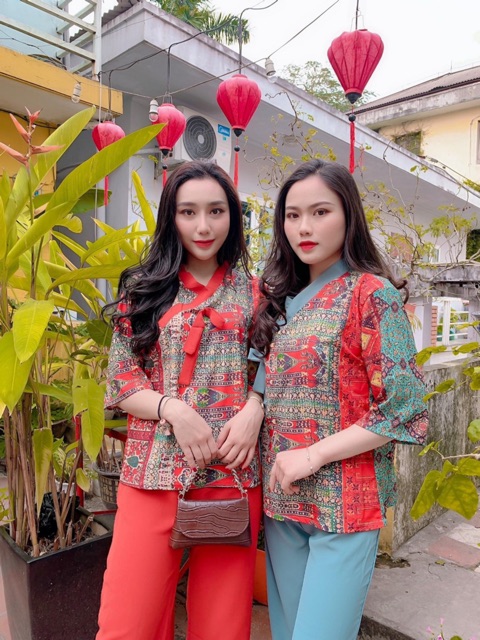 BỘ PHẬT TỬ HOẠ TIẾT CỔ CHÉO | BigBuy360 - bigbuy360.vn