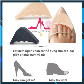 Lót mũi giày su non đệm êm ngón chân, có tác dụng giảm đau cho ngón chân và giảm size giày bị rộng