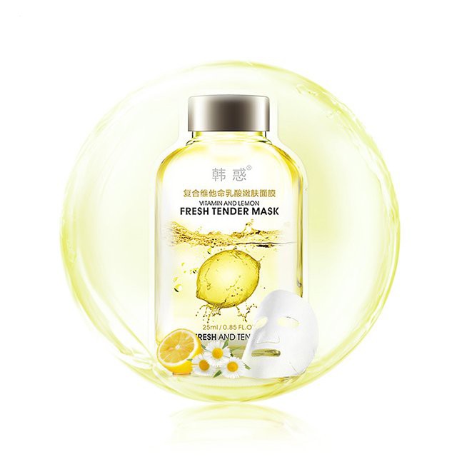 Mặt Nạ Hanhuo Tinh Chất Vitamin Chanh  And Lemon Cấp Ẩm Dưỡng Trắng Trẻ Hóa Da