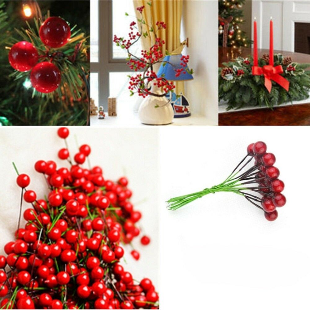 Nhánh Quả Berry Giả Trang Trí Giáng Sinh