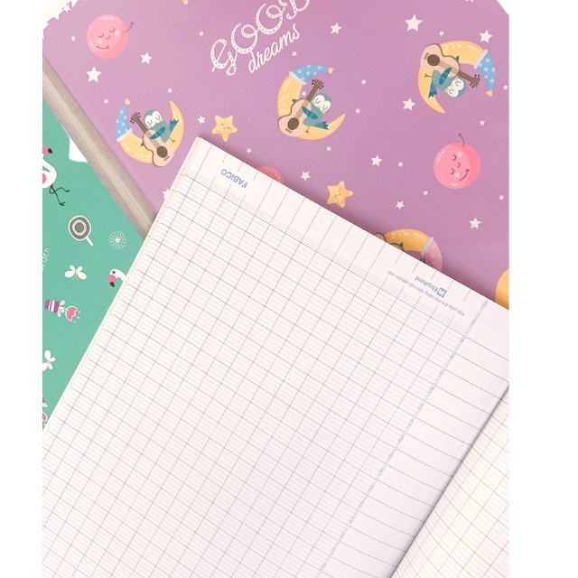 Tập sinh viên khổ lớn 4 dòng kẻ 200 trang, 80gsm kèm nhãn vở