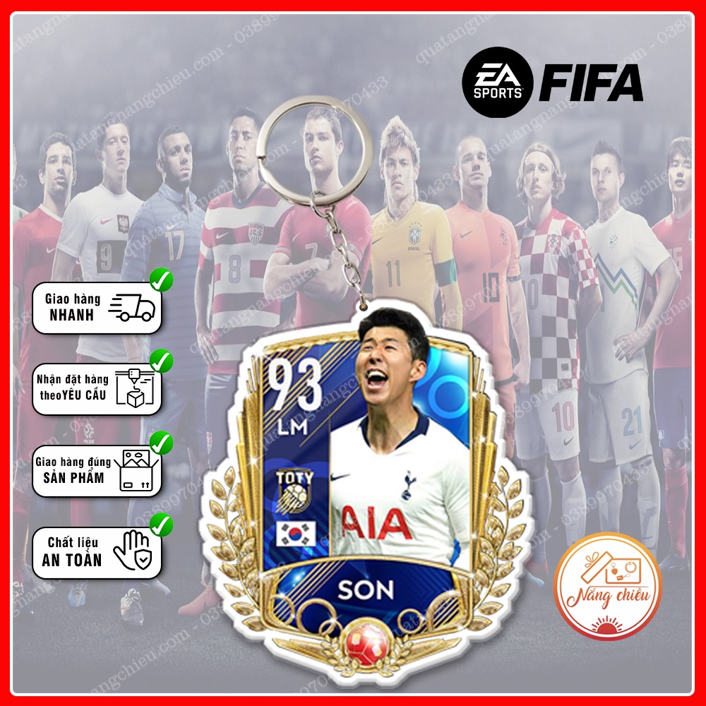 Móc khóa thẻ CLB bóng đá Tottenham Hotspur ☘️Quà Tặng Nắng Chiều☘️