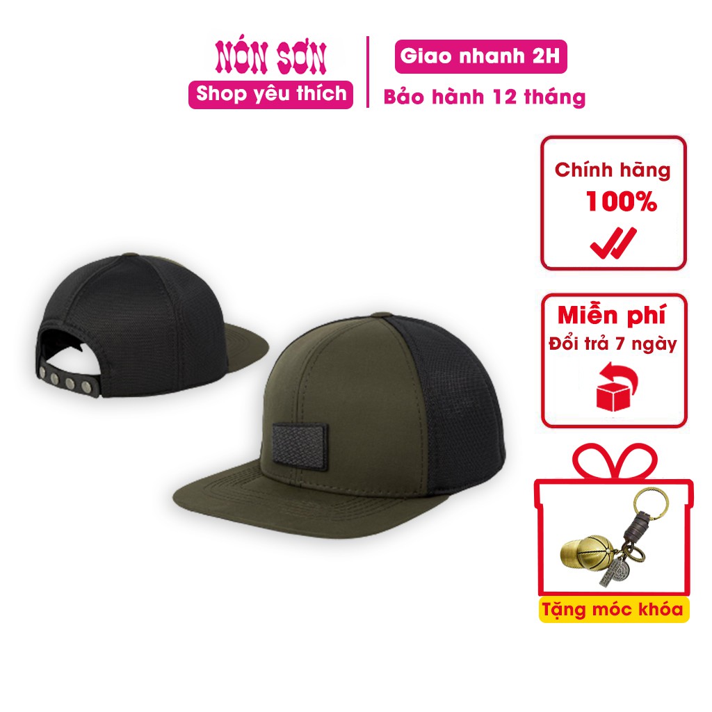 Mũ Nón Sơn snapback nam chính hãng chất liệu cao cấp - Tặng kèm móc khoá