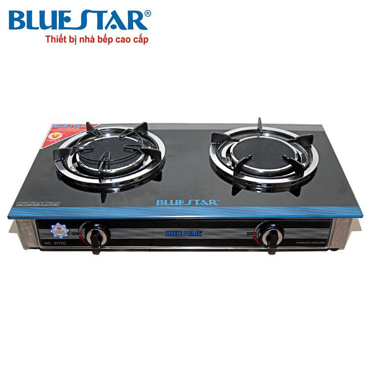 Bếp gas hồng ngoại Bluestar NG-5770C, 2 vòng lửa có pép hâm