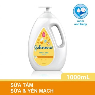 Sữa tắm chứa sữa và yến mạch Johnson Baby 1lit