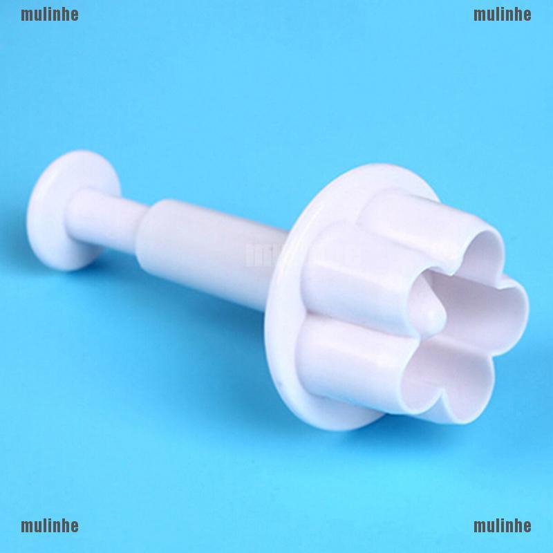 Mul❤ Bộ 4 Khuôn Cắt Bánh Quy Hình Bông Hoa 3D
