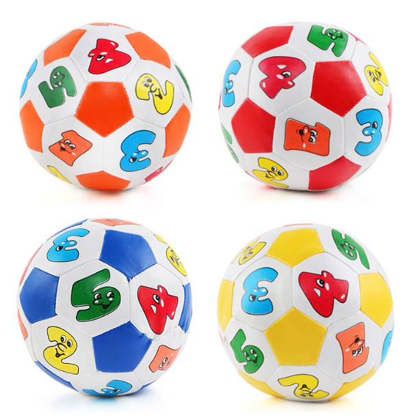 Bóng cao su trẻ em in số ngộ nghĩnh nhiều màu sắc phát triển thị giác và vận động cho bé (Giao màu ngẫu nhiên)