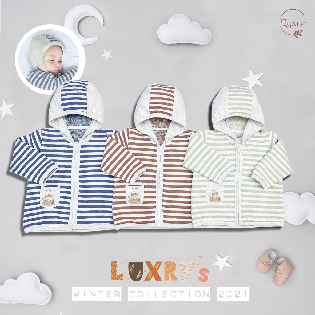 Áo khoác chần bông thương hiệu Luxry giữ ấm cho con khi trời gió lạnh