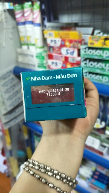 Kem đánh răng PS nha đam mẫu đơn