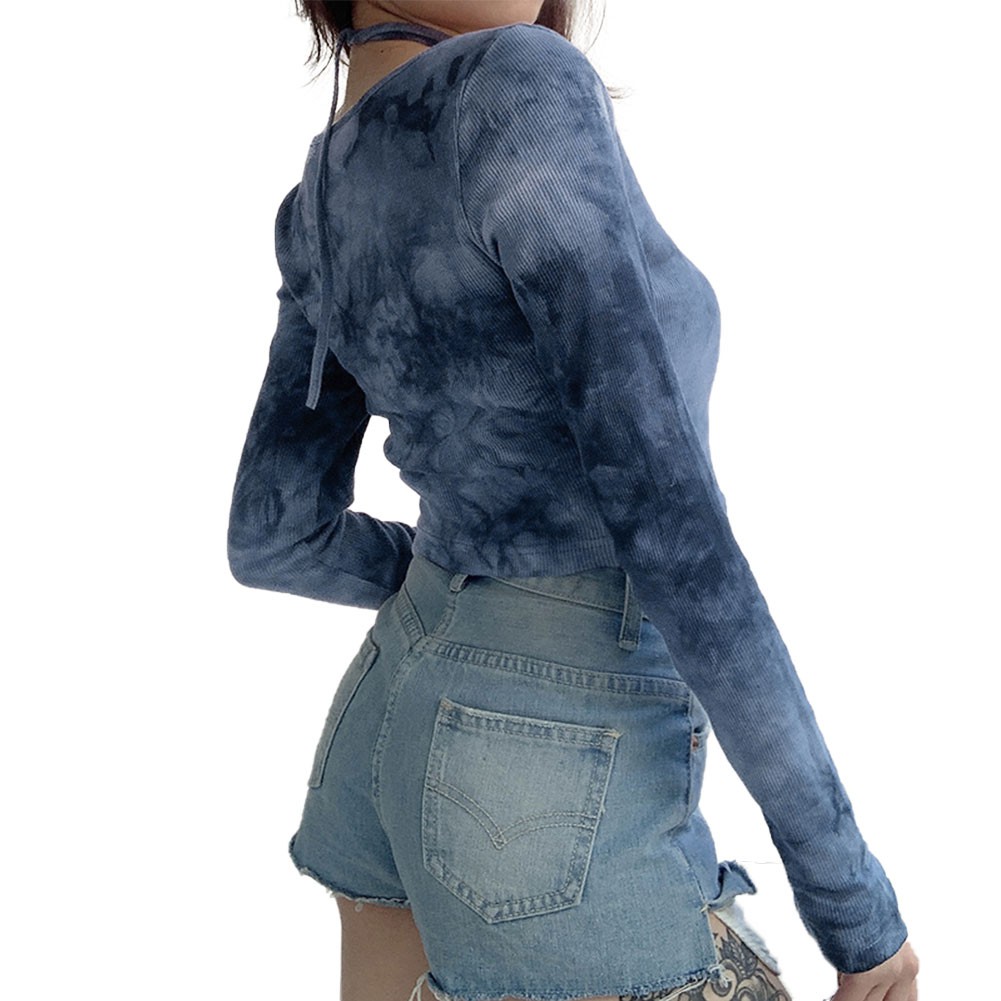 Áo Lửng Dài Tay Buộc Dây Yếm Thời Trang Dành Cho Nữ | BigBuy360 - bigbuy360.vn